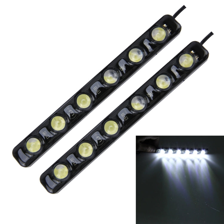 2 PCS 6W 180 LM 6000K DRL Daytime Running Light with 6 SMD-5050 Lamps, DC 12V, 6W