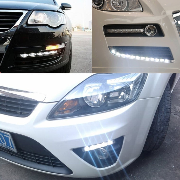 2 PCS 6W 180 LM 6000K DRL Daytime Running Light with 6 SMD-5050 Lamps, DC 12V, 6W