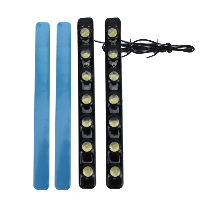 2 PCS 7W 210 LM 6000K DRL Daytime Running Light with 7 SMD-5050 Lamps, DC 12V, 7W