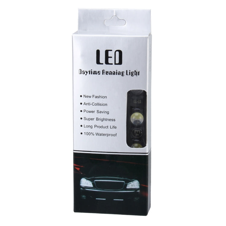 2 PCS 5W 150 LM 6000K DRL Daytime Running Light with 5 SMD-5050 Lamps, DC 12V, 5W