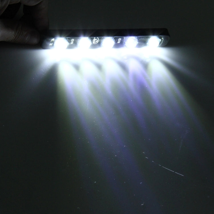 2 PCS 5W 150 LM 6000K DRL Daytime Running Light with 5 SMD-5050 Lamps, DC 12V, 5W