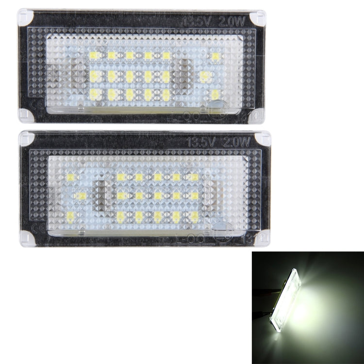 2 PCS License Plate Light with 18 SMD-3528 Lamps for BMW Mini COOPER R50/R52/R53, For BMW Mini COOPER