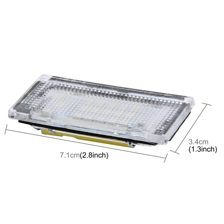 2 PCS License Plate Light with 18 SMD-3528 Lamps for BMW Mini COOPER R50/R52/R53, For BMW Mini COOPER
