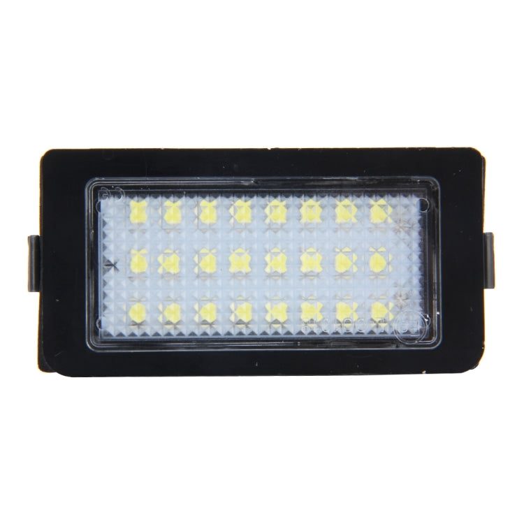 2 PCS Canbus License Plate Light with 24 SMD-3528 Lamps for BMW E38, For BMW E38