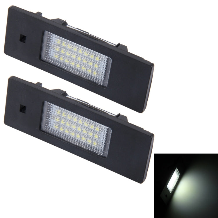 2 PCS License Plate Light with 24 SMD-3528 Lamps for BMW E87, For BMW E87