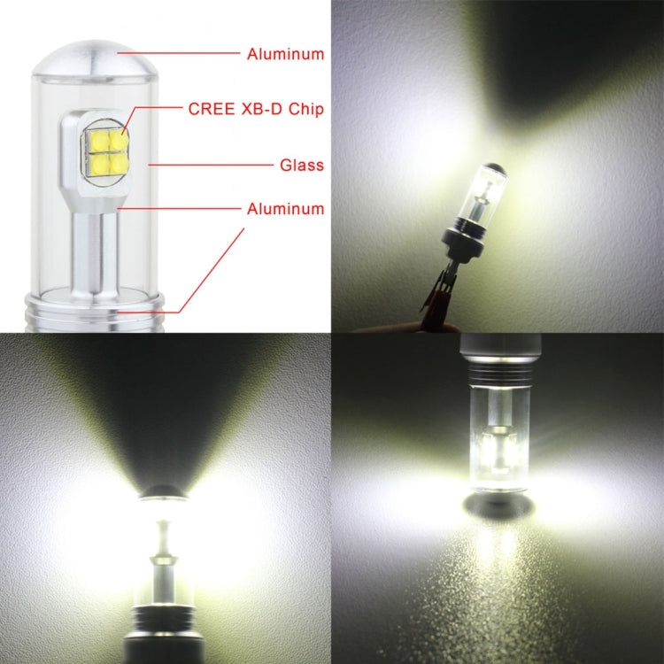 2 PCS  1157/BAY15D 40W 800 LM 6000K Car Turn Light Backup Light Brake Light with 8 CREE Lamps, DC 12V, 1157