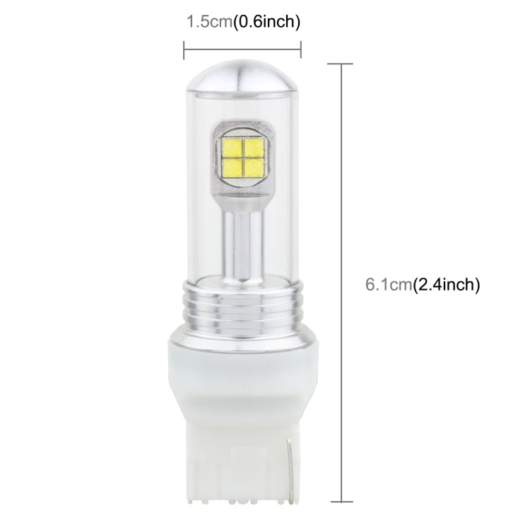 2 PCS 7440 40W 800 LM 6000K Car Turn Light Backup Light Brake Light with 8 CREE Lamps, DC 12V, 7440