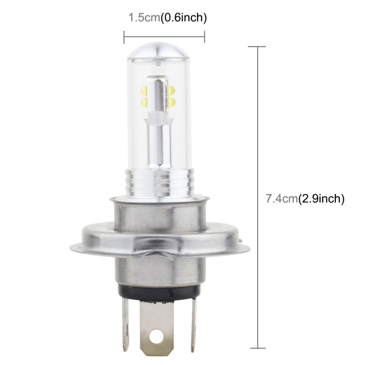 2 PCS  H4 40W 800 LM 6000K 8 CREE LEDs Car Fog Lights, DC 12V, H4