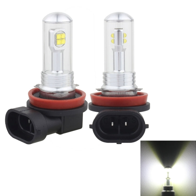 2 PCS  H8/H11 40W 800 LM 6000K 8 CREE LEDs Car Fog Lights, DC 12V, H8/H11