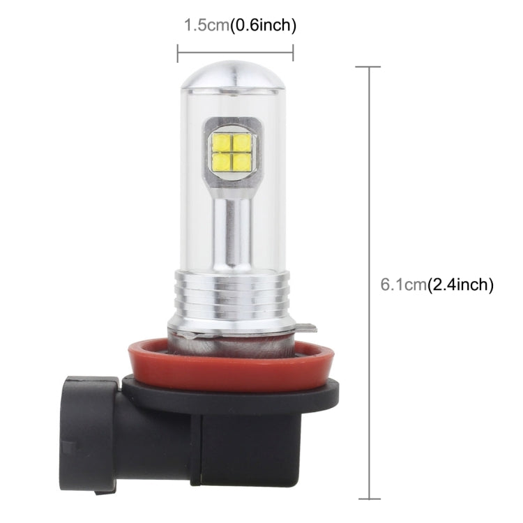 2 PCS  H8/H11 40W 800 LM 6000K 8 CREE LEDs Car Fog Lights, DC 12V, H8/H11