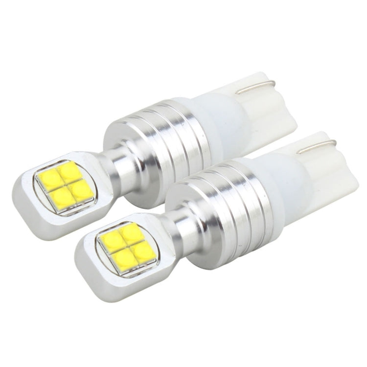 2 PCS  T10/W5W 40W 800 LM 6000K Car Clearance Light Reading Light License Light with 8 Lamp, DC 12V, White Light