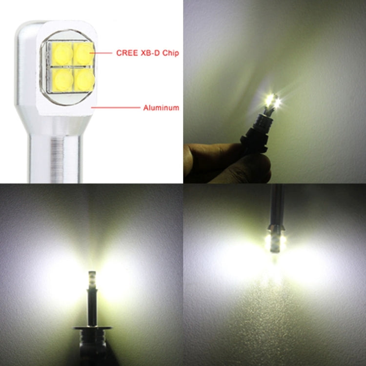 2 PCS  T10/W5W 40W 800 LM 6000K Car Clearance Light Reading Light License Light with 8 Lamp, DC 12V, White Light