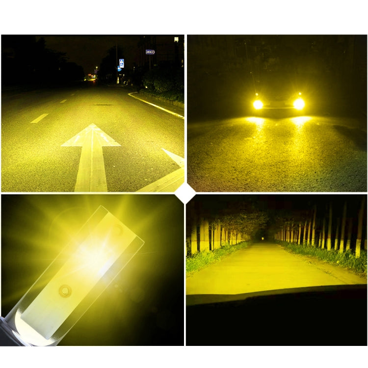 2 PCS  H3 18W 1800 LM 6000K IP68 Canbus Constant Current Car LED Headlight with 2 COB Lamps, DC 9-36V, H3