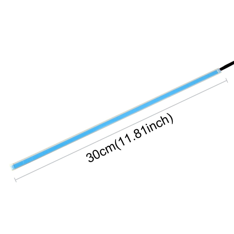 2 PCS 30cm DC12V 4.2W Ultra-thin Car Auto Double Colors Turn Lights / Running Lights, with LED SMD-2835 Lamp Beads (Turn Lights: Yellow Light; Running Lights: Ice Blue Light), Turn Lights: Yellow Light; Running Lights: Ice Blue Light