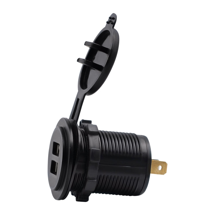 Universal Car Charger 2 Port Power Socket Power Dual USB Charger 5V 4.2A IP66 with Aperture