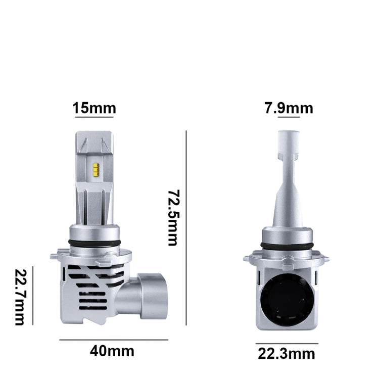 2 PCS M3 9006 / HB4 DC9-32V / 17W / 6500K / 2000LM IP68 Car LED Headlight Lamps, 9006 / HB4