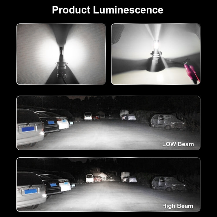 2 PCS M3 9006 / HB4 DC9-32V / 17W / 6500K / 2000LM IP68 Car LED Headlight Lamps, 9006 / HB4
