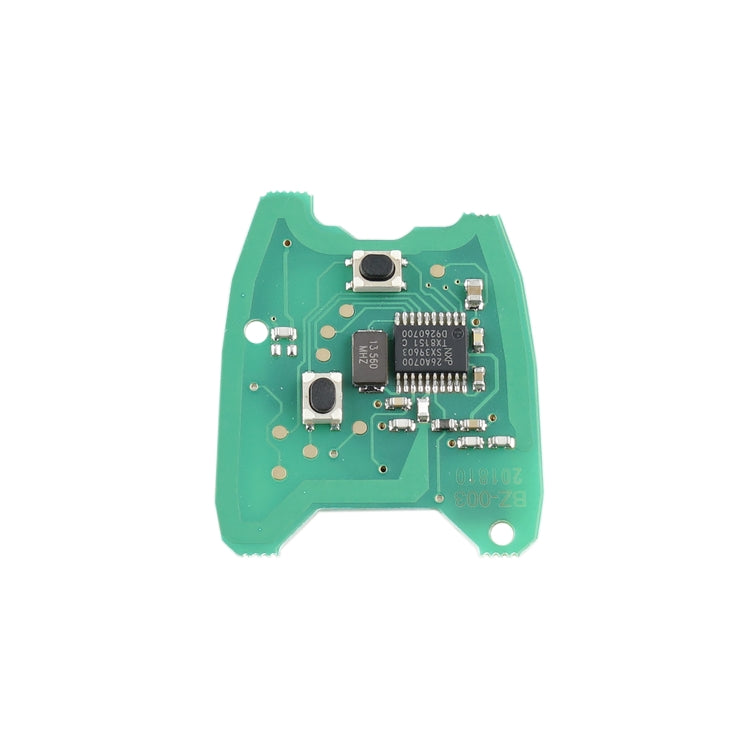 For PEUGEOT 206 2 Buttons Intelligent Remote Control Car Key with Integrated Chip & Battery, Frequency: 433MHz, For PEUGEOT 206