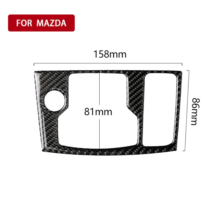 Car Carbon Fiber Right Drive Multimedia Frame B Decorative Sticker for Mazda Axela 2017-2018, Right Drive Multimedia Frame B