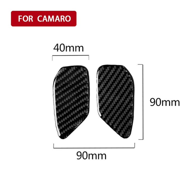 Car Carbon Fiber Door Inner Handle Wrist Panel Decorative Sticker for Chevrolet Camaro 2017-2019, Door Inner Handle Wrist Panel