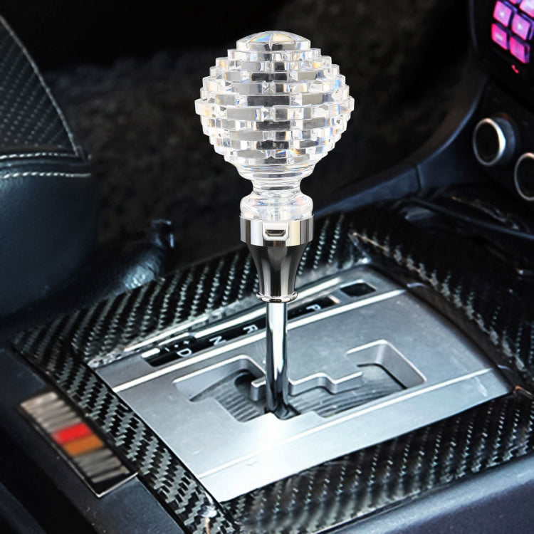 Universal Car Nest Shaped Crystal Gear Head Gear Shift Knob with Light, 4