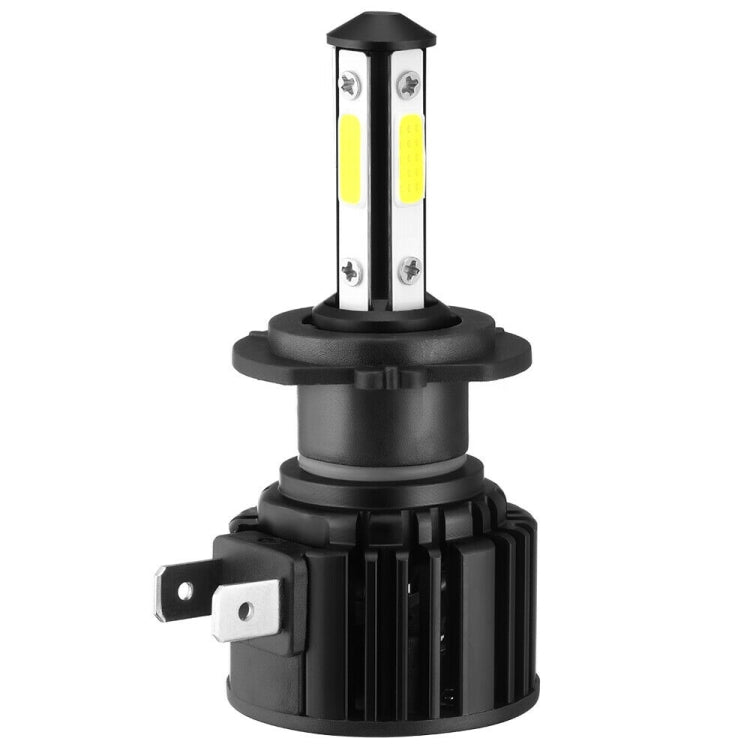 F8 H7 2 PCS 22W 3000LM 6000K Four Side DOB LED Headlight Fog Light Bulbs High Beam Conversion Kit DC 9-32V, H7