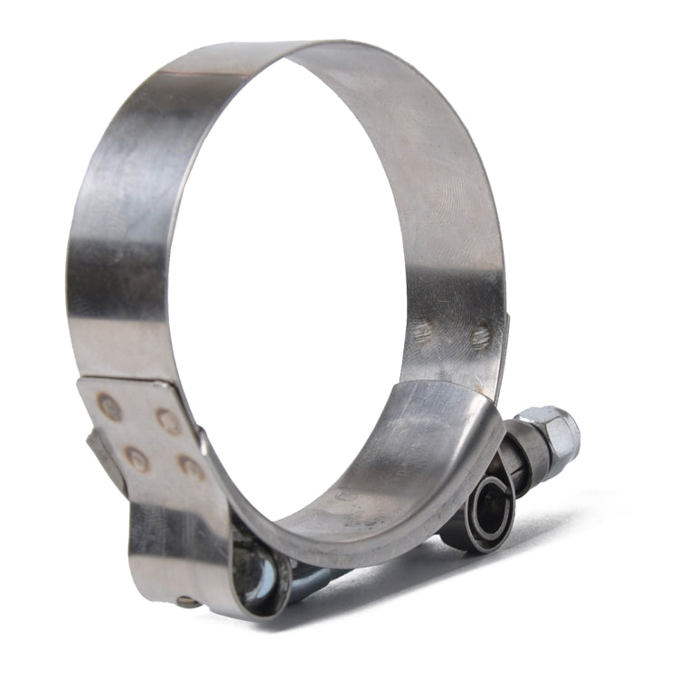 4 PCS Stainless Steel T-Bolt Hose Clamps Pipe Clip Fuel Line Clip, Size: 57-65mm, Size: 57-65mm