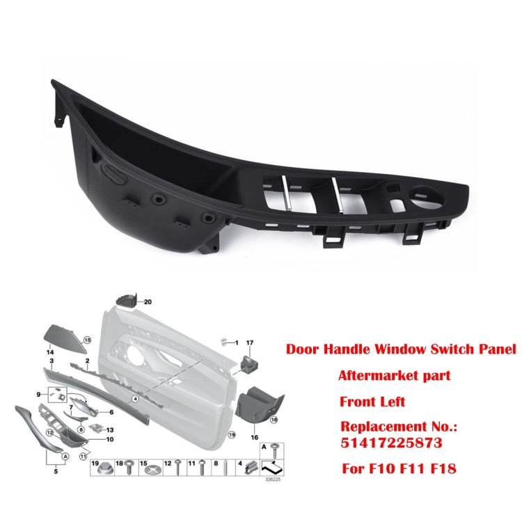 Door Left Front Handle Window Switch Panel 51417225875 for BMW 5 Series