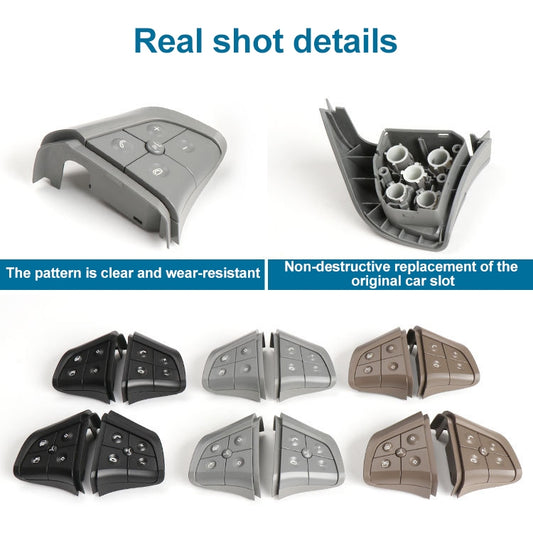Car Left Side 4-button Steering Wheel Switch Buttons Panel 1648200010 for Mercedes-Benz W164, Left Driving