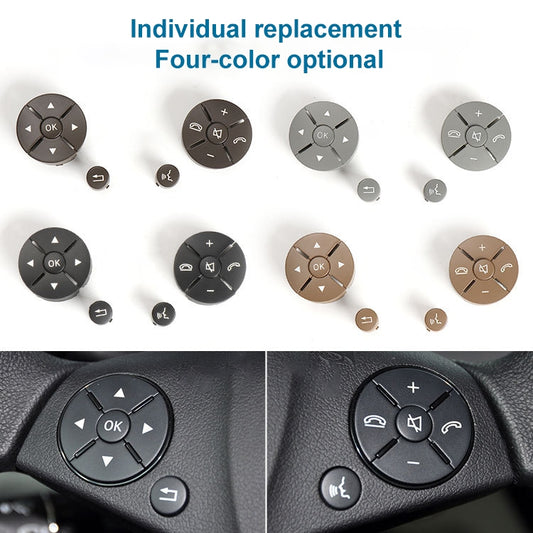 Car Right Side Steering Wheel Switch Buttons Panel for Mercedes-Benz W204 2007-2014, Left Driving