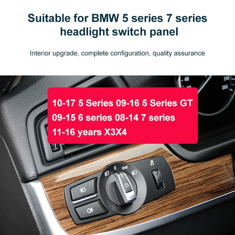 Car Front Fog Light Switch Button Knob for BMW 5 Series 2010-2017, Left Driving, Front Fog Light Switch