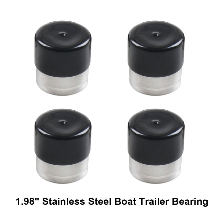 4 in 1 1.98 inch Stainless Steel Boat Trailer Hub Bearings with Protective Covers, Trailer Hub Bearings