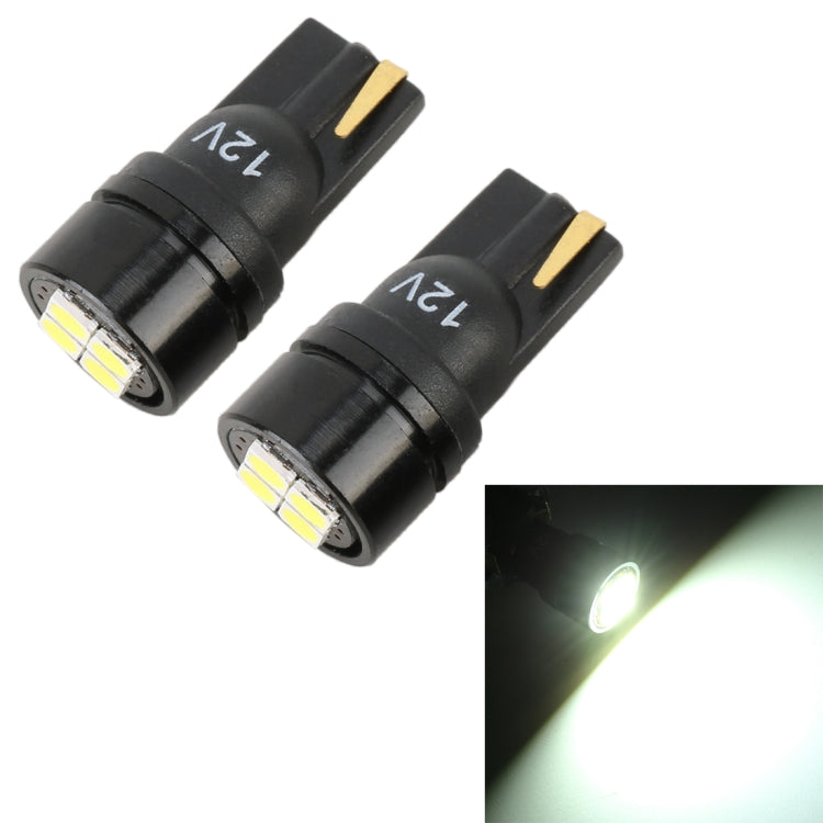 2 PCS T10 DC12V / 1.8W / 6000K / 140LM 4LEDs SMD-3030 Car Clearance Light, 4LEDs