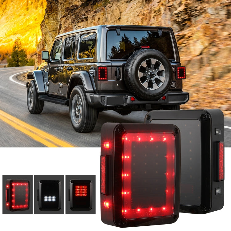 2 PCS Car Angel Eye Reversing Lights / Turn Light / Tail Light  for US Version Jeep Wrangler JK 2007-2017, Angel Eye