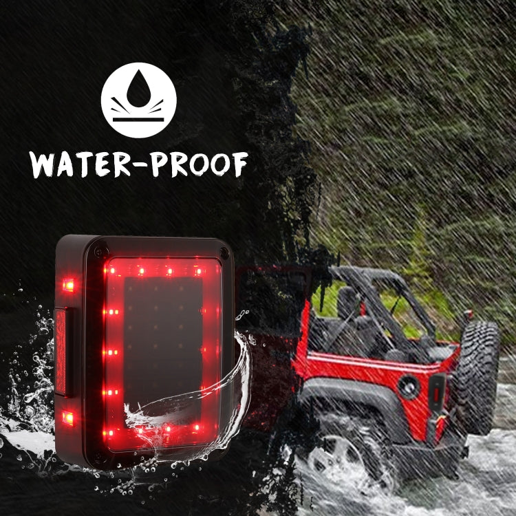 2 PCS Car Angel Eye Reversing Lights / Turn Light / Tail Light  for US Version Jeep Wrangler JK 2007-2017, Angel Eye