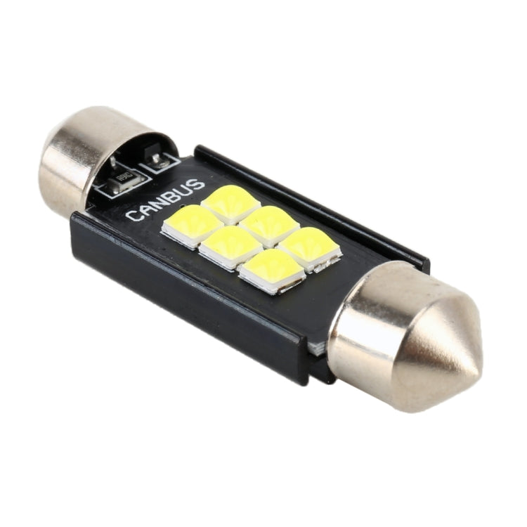 2 PCS 41mm DC12V / 2.5W / 6000K / 170LM 6LEDs SMD-3030 Car Reading Lamp Dome Light, 41mm