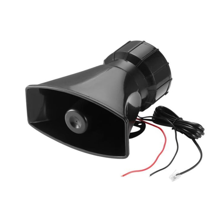 HW-1006B 12V 100W 125dB 5-tone Car Electric Alarm Air Horn Siren Speaker 5 Sound Tone Super Loud with Mic, HW-1006B