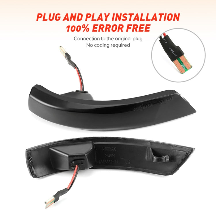 2 PCS D12V / 5W Car LED Dynamic Blinker Reversing Light Flowing Water Turn Signal Light for Ford, For Ford