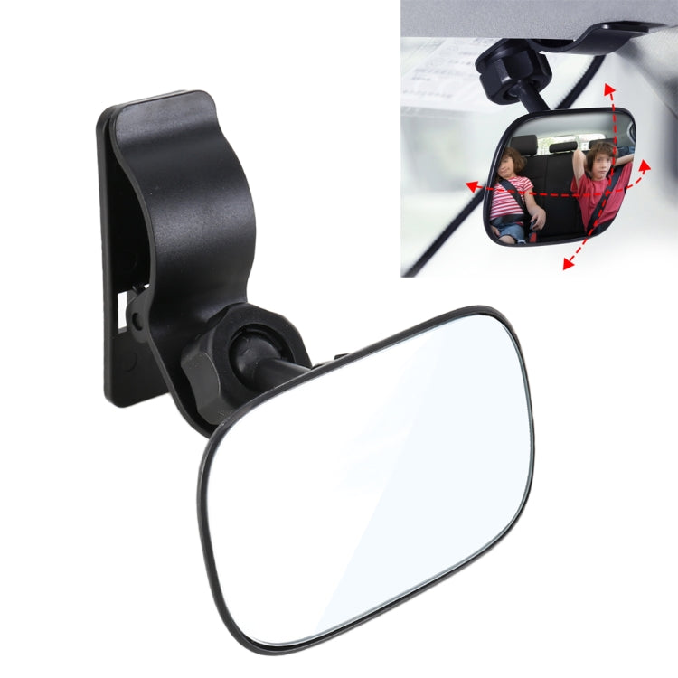 3R-2161 Car Truck Interior Rear View Blind Spot Adjustable Wide Angle Mirror with Clip, 3R-216