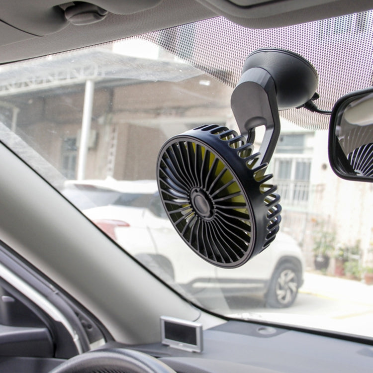 F402 Portable Car Center Console Sucker Electric Cooling Fan with Aromatherapy, F402