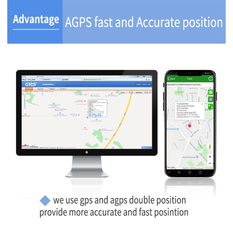 TK600 2G GPS / GPRS / GSM Strong Magnetic Realtime Car Truck Vehicle Tracking GPS Tracker, TK600
