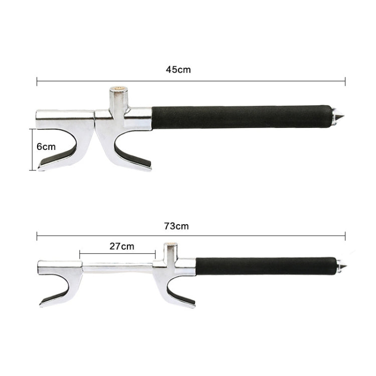 Car Adjustable Telescopic U Shape Steering Wheel Lock Anti-theft Cipher Lock with Safety Hammer, with Safety Hammer
