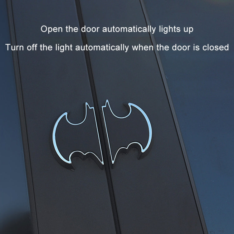 2 PCS Car LED Door Warning Lights Anti-collision Door Opening Lamp Flashing Lights, Door Warning Lights (Silver), Door Warning Lights (Black)