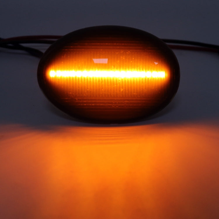 2 PCS DC12V / 3W Car LED Dynamic Blinker Side Lights Flowing Water Turn Signal Light for BMW Mini Cooper, Amber Light, For BMW Mini Cooper (Black), For BMW Mini Cooper