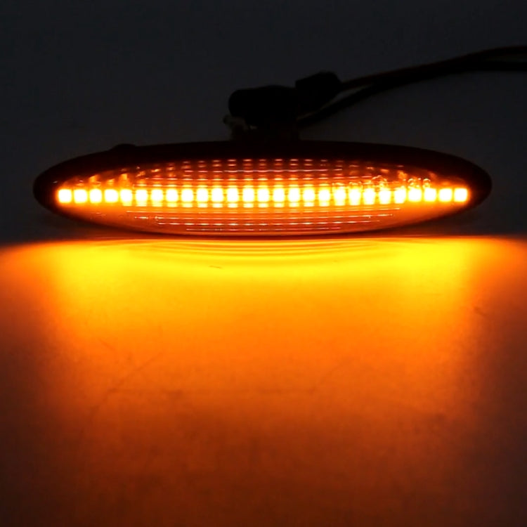 2 PCS DC12V / 5W Car LED Dynamic Blinker Side Lights Flowing Water Turn Signal Light for Lexus, Amber Light, For Lexus (Black), For Lexus