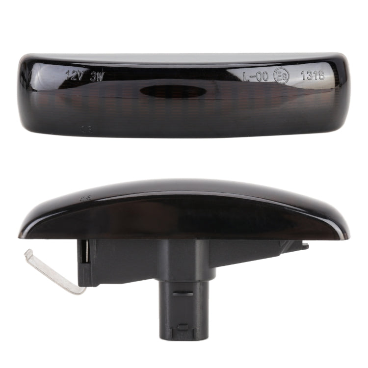 2 PCS DC12V / 3W Car LED Dynamic Blinker Side Lights Flowing Water Turn Signal Light for Land Rover, Amber Light, For Land Rover (Black), For Land Rover