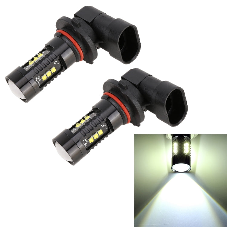 2 PCS 9005 / 9006 DC12V 4.3W 6000K 500LM Car Fog Lights with 12LEDs SMD-2525, 9005 / 9006