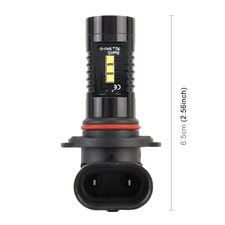 2 PCS 9005 / 9006 DC12V 4.3W 6000K 500LM Car Fog Lights with 12LEDs SMD-2525, 9005 / 9006