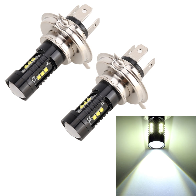 2 PCS H4 DC12V 4.3W 6000K 500LM Car Fog Lights with 12LEDs SMD-2525, H4