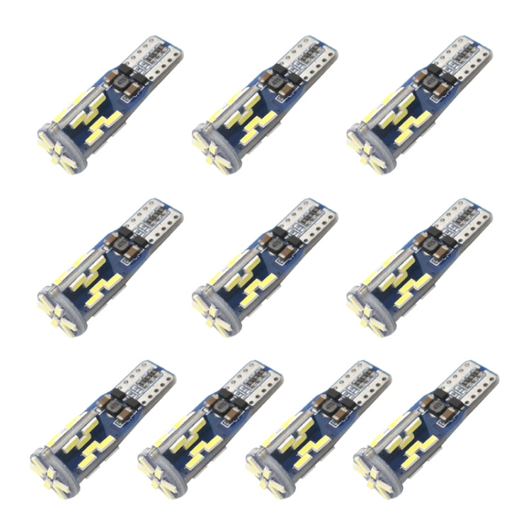 10 PCS T10 DC12V / 3W / 6000K / 180LM Car Canbus Decoding LED Clearance Lights with 30LEDs SMD-4041 Lamp Beads, T10 DC12V / 3W
